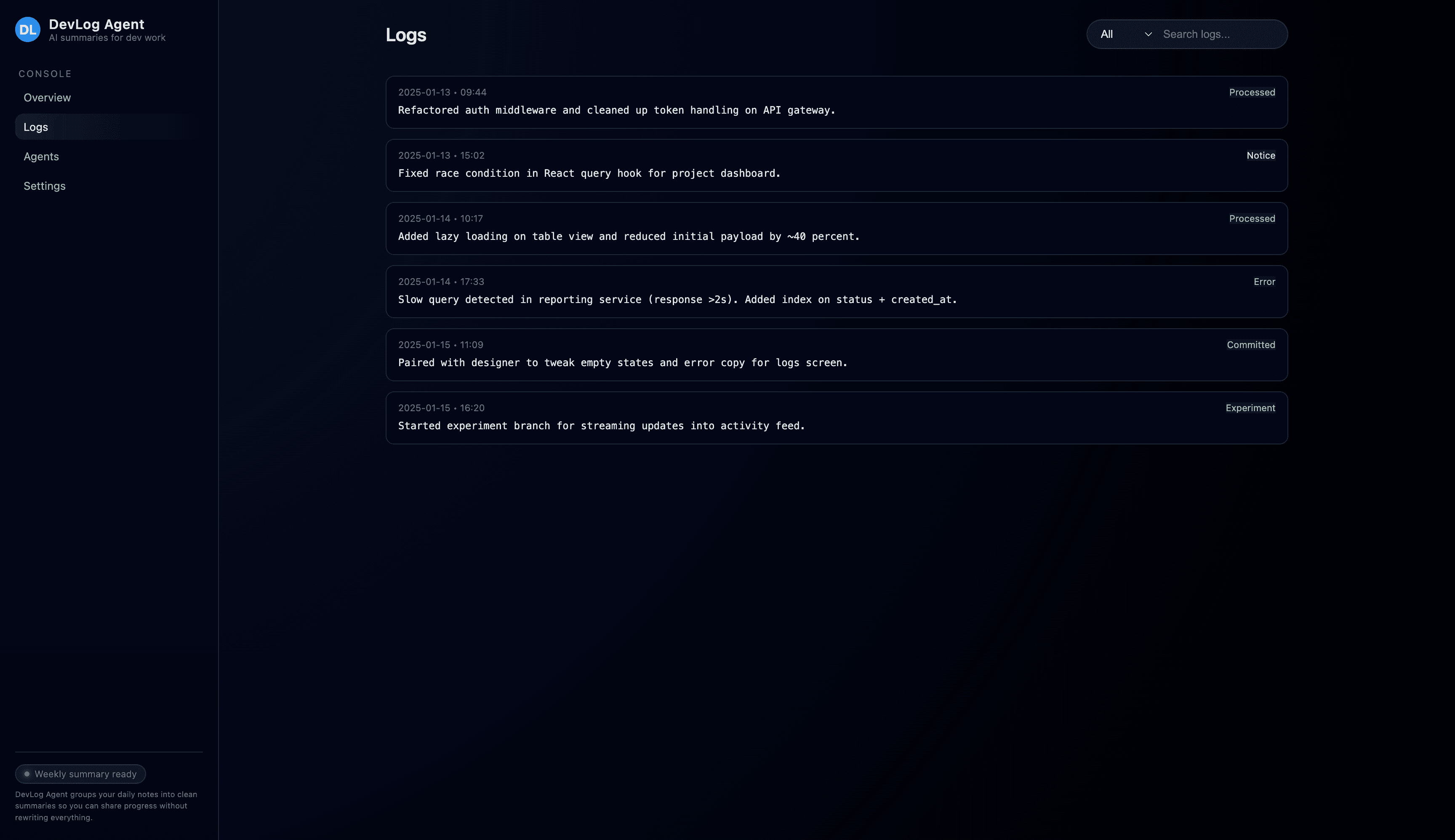 DevLog Agent thumbnail 2